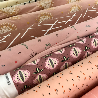 Mønstret jersey, isoli, strik og stretch stof