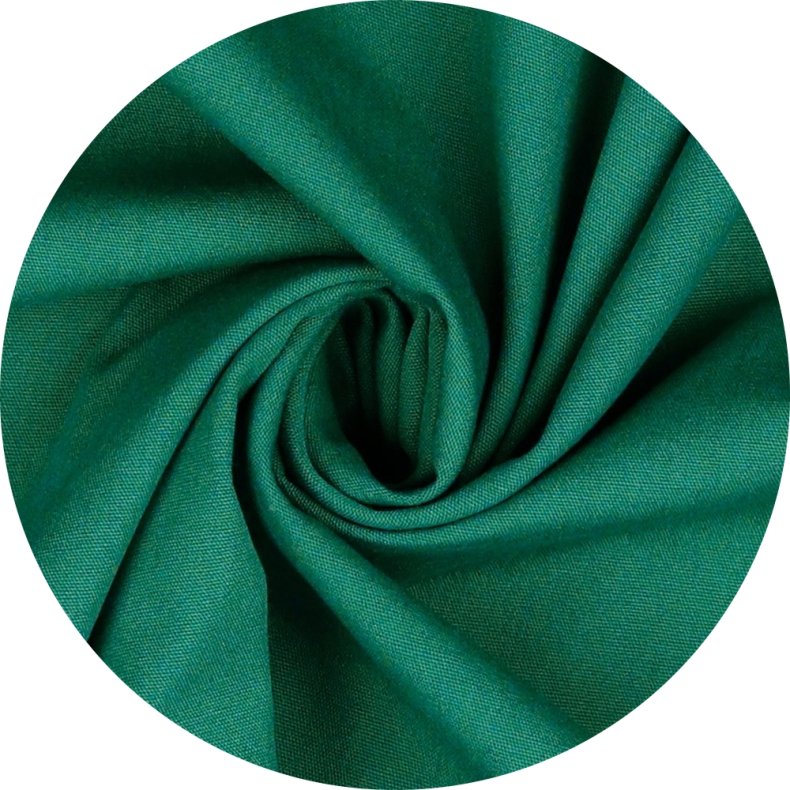 kologisk bomuldspoplin, grn, pr. m.