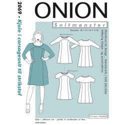 Onion 2069 Kjole i corsagesnit til strikstof, str. xs-xl