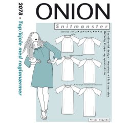 Onion 2078, Top/Kjole med raglanrmer, str. xs-xl
