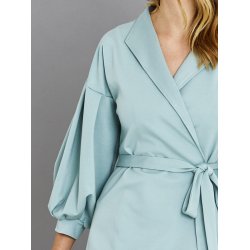 Onion 2079, Sl om-kjole med st krave til strikstof, str. xs-xl