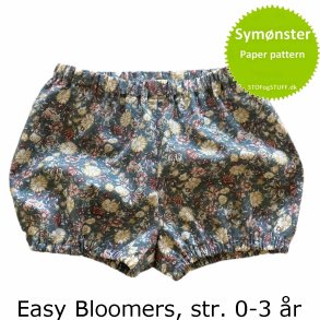 Easy Bloomers, str. 0-3 r. Symnster / paper pattern.