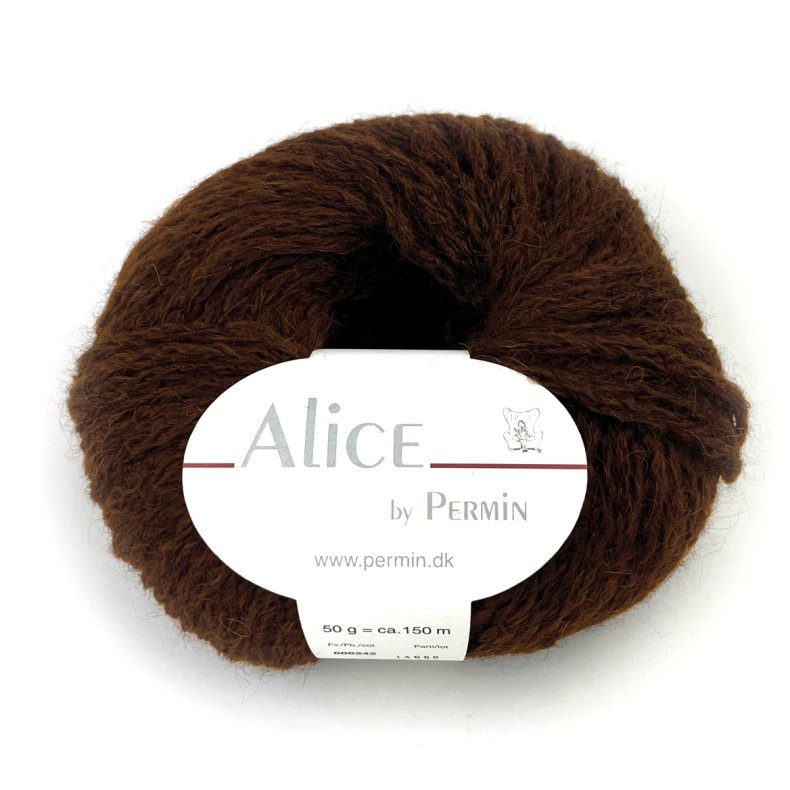 Alice by Permin, brun, fv 42, pr. 50 g.