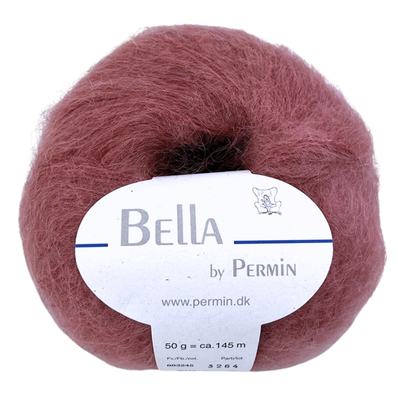 Bella by Permin, gammelrosa, fv 45, pr. 50 g.