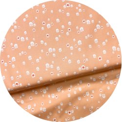PIMA bomuldsstof, Spherical Buds Peach