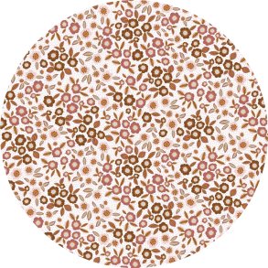 Bomuldspoplin med sm� blomster