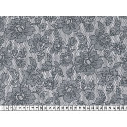 Bomuldsstof med blondemnster. Zelda, pr. m