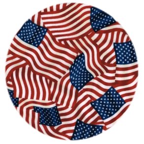 Bomuldsflonel stof amerikanske flag Stars and Stripes pr. m