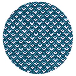 DesignerStof Deco Geo, petrol