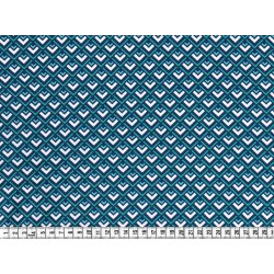 DesignerStof Deco Geo, petrol