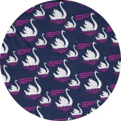 Bomuldsstof, Swan Dive, purple,  pr. m