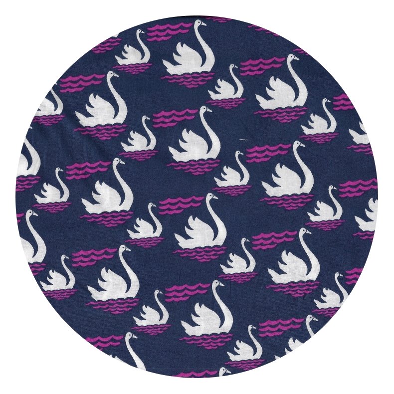 Bomuldsstof, Swan Dive, purple,  pr. m