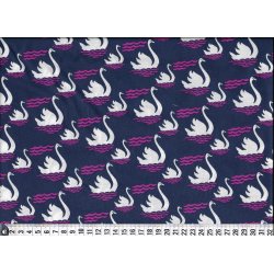 Bomuldsstof, Swan Dive, purple,  pr. m