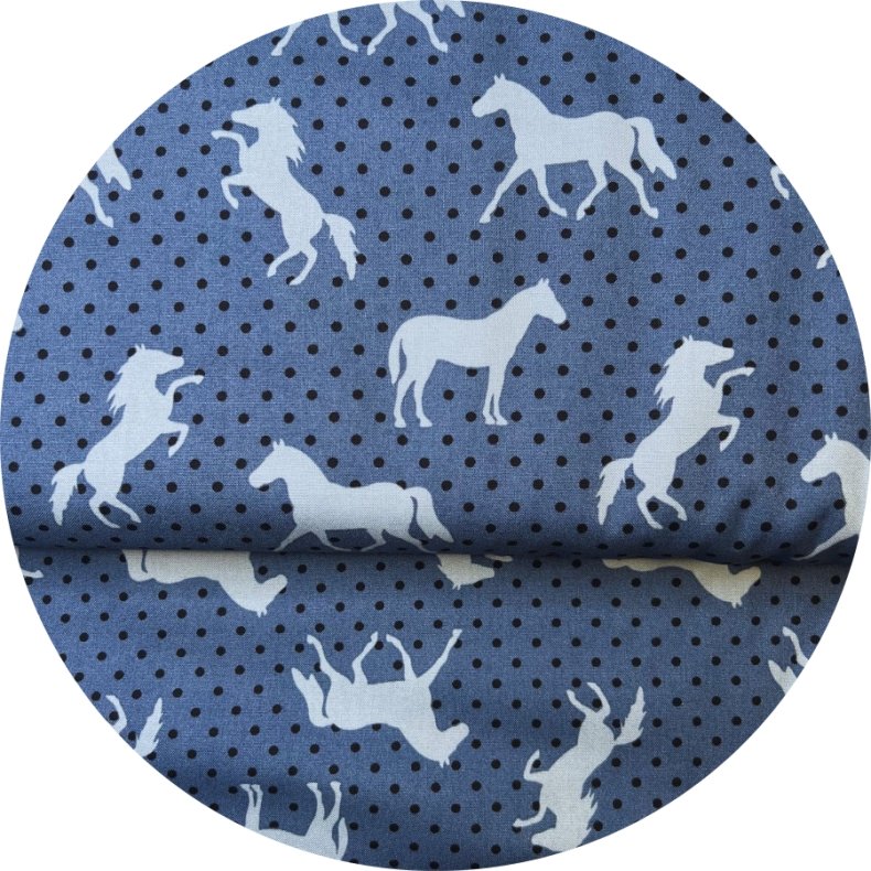 DesignerStof med heste