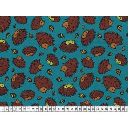 DesignerStof med pindsvin