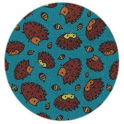 DesignerStof med pindsvin