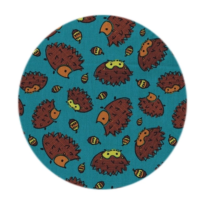 DesignerStof med pindsvin