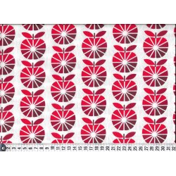 Bomuldsstof med bler. Retro Market,  pr. m