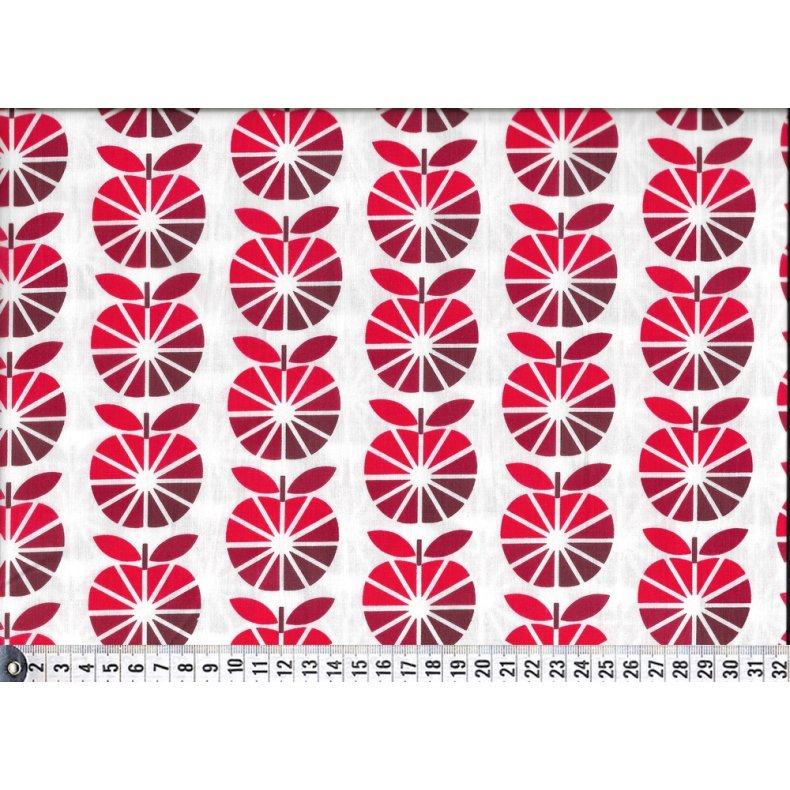 Bomuldsstof med bler. Retro Market,  pr. m