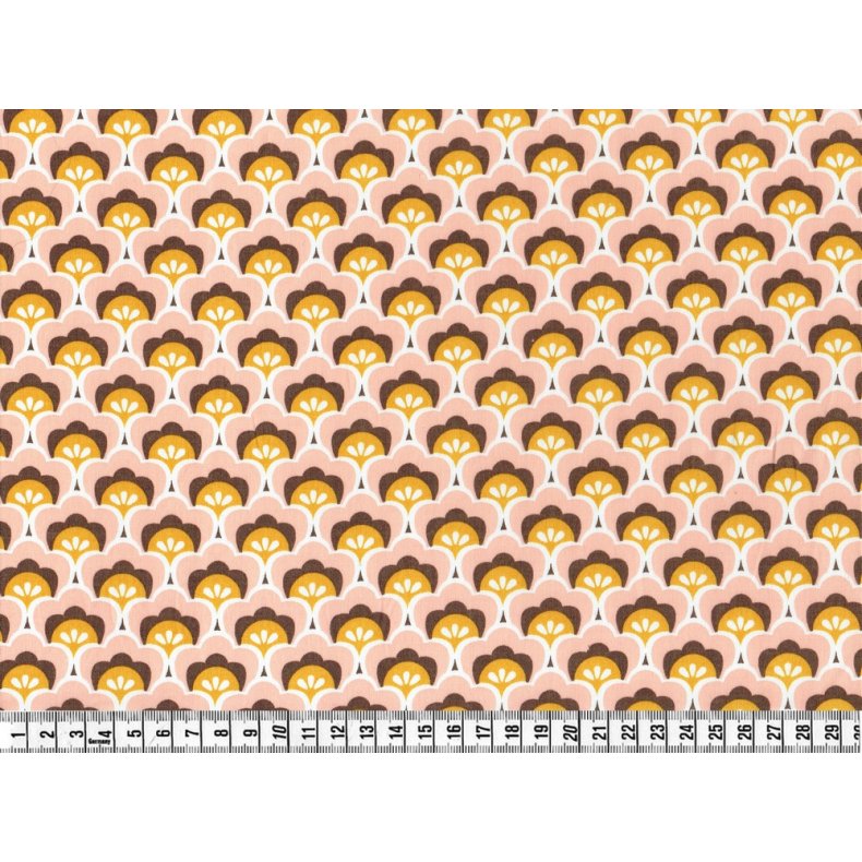  Bomuldspoplin stof, Seashore Shelly