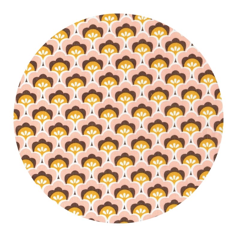  Bomuldspoplin stof, Seashore Shelly