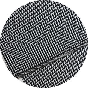 Stof med sm� sorte og hvide trekanter