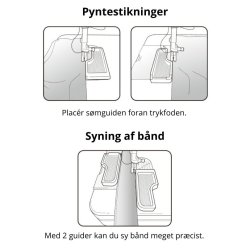 Clover sm guide til lige syninger.