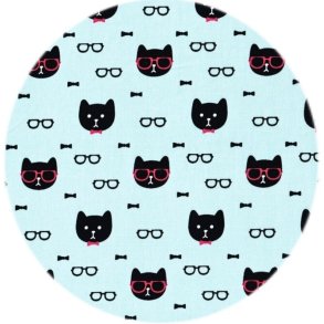 Bomuldsstof med katte. Cool Cats,  pr. m