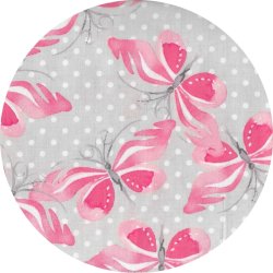 Bomuldsstof med sommerfugle. Daydream, pr. m.