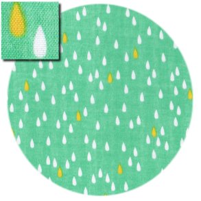 Japansk Double Gauze stof, Drops on mint