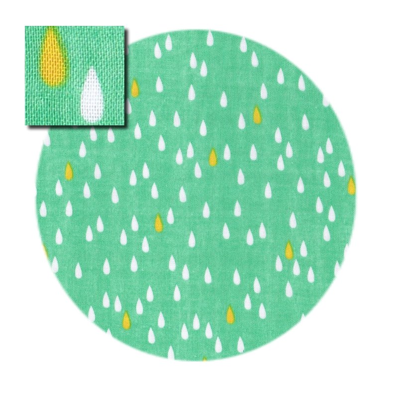 Japansk Double Gauze stof, Drops on mint