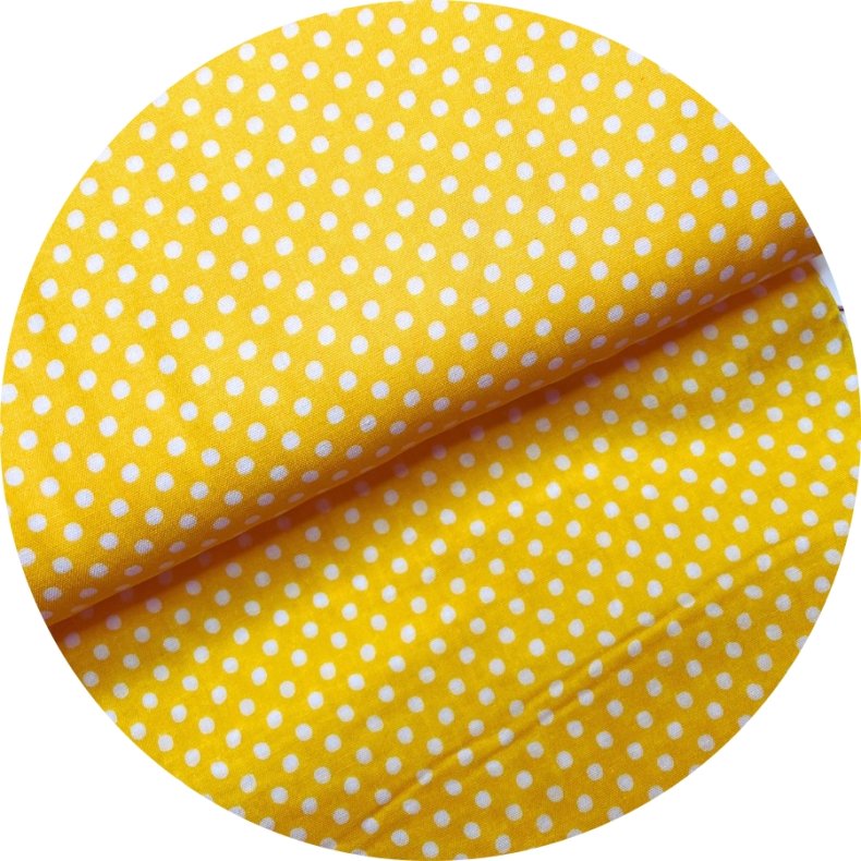 Japansk Double Gauze stof, Mini dots 