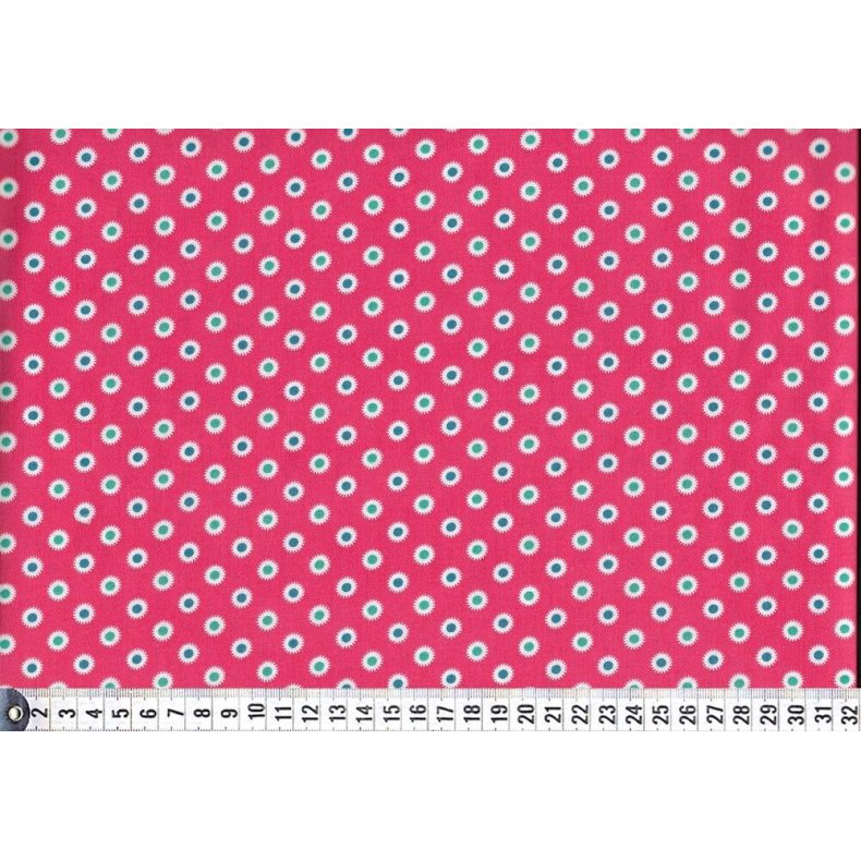 Bomuldsstof med mini blomster, Hazel, pr. m.