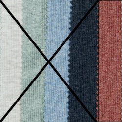 Heavy Rib 2x2, tegl meleret, pr. m.