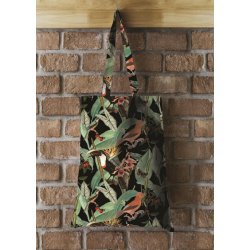 Kanvas stof med tropiske fugle