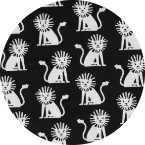 Bomuldsstof med lver. Mini Lions, pr. m.