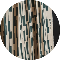 Fatsvvet Viskose Twill. Un-Square, dune, pr. m.