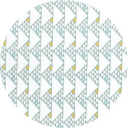 �kologisk bomuldsstof med trekanter, pr. m.