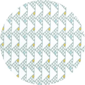 �kologisk bomuldsstof med trekanter, pr. m.