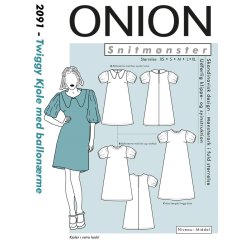 Onion 2091 Twiggy Kjole med ballonrme, str. xs-xl