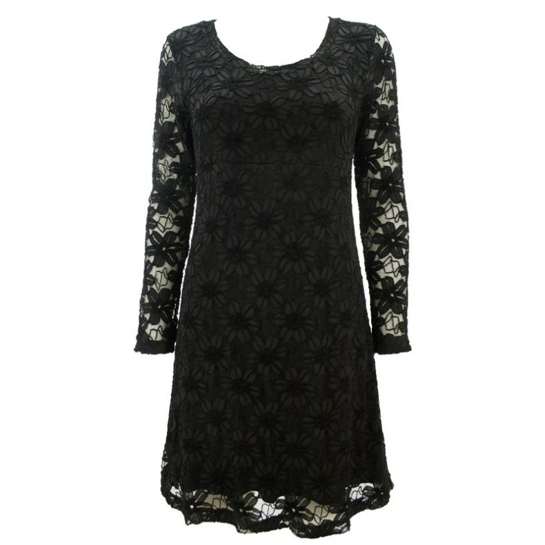 Onion 9001 Plusstrrelse. Kjole til strikstof, xl-5xl