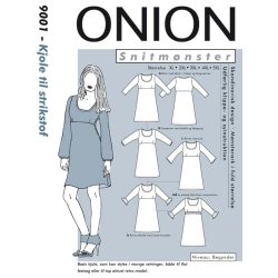 Onion 9001 Plusstrrelse. Kjole til strikstof, xl-5xl