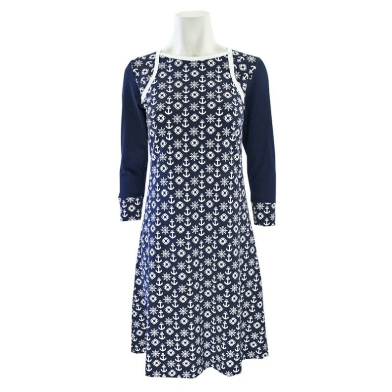 Onion 9003 Plusstrrelse. Kjole med skulderstykker, xl-5xl