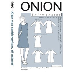 Onion 9003 Plusstrrelse. Kjole med skulderstykker, xl-5xl