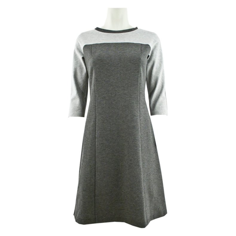 Onion 9005 Plusstrrelse. Kjole i corsagestil til strikstof, xl-5xl