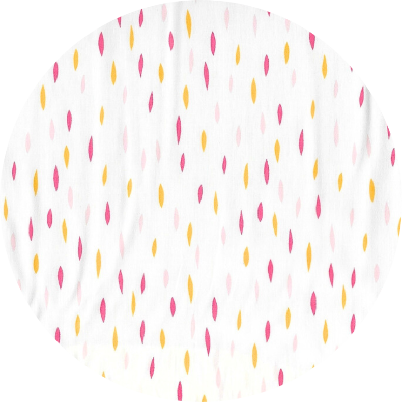 Bomuldsstof, Jolly Dots Petal, pr. m