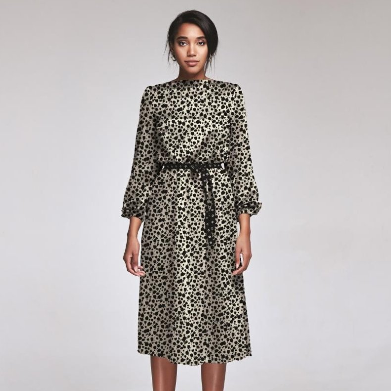 Let stof med stretch. Black &amp; White, pr. m.