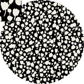 Let stof med stretch. Black & White, pr. m.