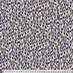 Let stof med stretch. Bricks in blue and purple, pr. m.