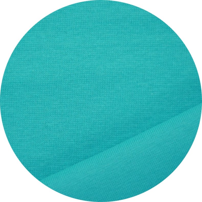 RibStof 1x1 luksusri, aqua, pr. m.